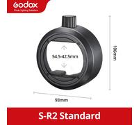 godox AK-R1 S-R2,porte de grange,Snoot,filtre de couleur,réflecteur,nid d'abeille,kits de boules de diffuseur pour tête de flash godox AD200 H200R V1 - Type S-R2 #B