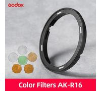 godox AK-R1 S-R2,porte de grange,Snoot,filtre de couleur,réflecteur,nid d'abeille,kits de boules de diffuseur pour tête de flash godox AD200 H200R V1 - Type AK-R16 #A