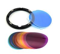Godox AK-R16 Lot de 30 plaques de diffuseur avec Gel Effet Couleur V11C pour Godox V1-C, V1-N, V1-S Speedlite, AD200, AD200PRO avec tête de Flash H200R 15 Couleurs