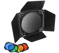 Godox BD-04 Barn Door avec Grille en Nid d'abeille pour Réflecteur Standard