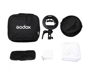 GODOX Boîte à Lumière 80x80cm avec Grille + Adaptateur S2 SGGV8080