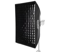 Godox Boîte à lumière avec grille nid d'abeille avec support Bowens compatible avec flash stroboscopique 60 x 90 cm