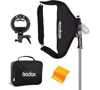 Godox Boîte à lumière Bowens 81,3 x 81,3 cm avec support Speedlite de type S, support pliable Bowens pour Godox AD200Pro AD200 V860II TT685II TT600 TT350