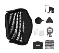 GODOX Boîte à lumière pliable avec grille Godox S2 S-Type Speedlite Support Bowens et étui de transport pour Godox V1 AD200Pro AD400Pro AD200 V860II TT685 TT600 Series et autres flashes 80 x 80 cm