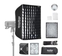 Godox Boîte à lumière rectangulaire 45 cm x 60 cm avec diffuseur à grille à installation rapide Bowens Boîte à lumière compacte pour photographie photographie Lumière continue Flash stroboscopique