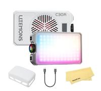 Godox C30R Lampe Vidéo LED RGB, 30W Haute Puissance, CCT 1800 K-10000K, Trou Fileté 1/4", Batterie Intégrée, Contrôle par Application, Chargement Type-C, Eclairage de Caméra à Intensité Variable