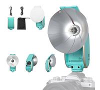 GODOX Couleur Lux Senior Retro Camera Flash, GN14, 1700 mAh, 6000 K ± 200 K CCT, Speedlite, Mode Auto/Manuel, Puissance du Flash, Réflecteur Pliable