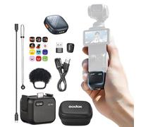 GODOX Cube-OP3 Wireless Lavalier Microphone for DJI Osmo Pocket 3,Noise Cancellation, 10H Battery Life,Mini Wireless Mic for Camera/iPhone/Android, Vlog,Live Streaming (GODOX Cube-OP3)