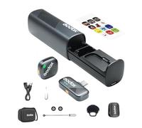 GODOX Cube-SC Kit1 Système de Microphone sans Fil 2.4GHz pour iPhone 15 et Android Port USB-C,Jusqu'à 30h D'autonomie,Portabilité pour Interview,Diffusion en Direct,Tournage en Extérieur,Vlog