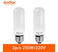 godox E27 150W 250W lampe de modélisation ampoule d'éclairage pour Flash de Studio DE300 DE400 SK300 SK400 QS600 QT600 DP400 DP600 GS400 - Type 2pcs 250W 220V