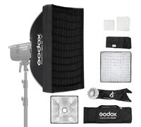 Godox EazyFlow Boîte à lumière carrée à libération rapide avec support Bowens pour lumière LED LE200BI LE300BI SK400 MS300 AD600 90 x 90 cm