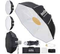 Godox EazyFlow Bty Bol de beauté pliable avec support Bowens 85 W | Boîte à lumière à libération rapide avec intérieur blanc, double réflecteurs, diffuseur et grille pour photographie de