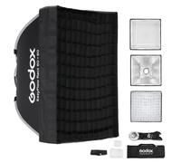 Godox EazyFlow Quick-Release Softbox, Octabox Démontable Montage Rapide, Boîte Douce avec diffuseurs et Grille en nid d'abeille pour Studio Streaming Outdoor Portrait Photo (Rect 60x60cm)