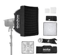 Godox EazyFlow Rect Boîte à lumière carrée avec diffuseur et grille à dégagement rapide pour éclairage LED LE200BI LE300BI SK400 MS300 AD600 40 × 40 cm