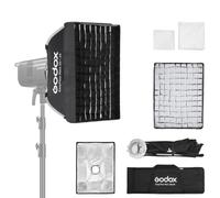 Godox EazyFlow Rect Boîte à lumière rectangulaire avec diffuseur, grille et sac de transport, facile à installer Bowens Mount Softbox portable pour LE200BI LE300BI SK400 MS300 AD600 Lumière LED 30 ×