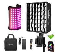 Godox FH50R Lampe LED Portable Flexible RVB avec kit Portable ML-AK + boîte à lumière FS50, CCT 2500 K ~ 10 000 K CRI≥96 TLCI≥96, Effet 14 lumières FX, contrôle sans Fil/APP 2,4 G