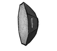 Godox FW140 140 cm Octogone Softbox Modificateur de lumière Boîtes souples en nid d'abeille Réflecteur Speedring Bowens Mount pour Studio Strobe Flash Light Speedlight Speedlite avec grille en nid d'a