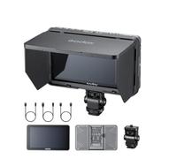 Godox GM6S Pro (avec Câble), Moniteur HDMI 4K pour Appareil Photo 5,5", Écran Tactile IPS 1920x1080, 2000 Nits Ultra-Brillant, Vue 170°, Anti-Réflet, 3D LUT, HDMI I/O, Parasol pour DSLR