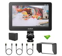 Godox Gm7S 4K Monitor De Caméra 7 "1200 Nit Ultra-Bright, 1920 * 1200 IPS Screen Hdmi Entrée Et Sortie 3D Lut Type-C/DC/Batterie Monitor À Caméra pour Les Caméras DSLR avec Sunshade + Battery