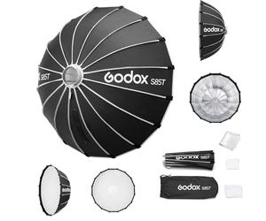 Godox Godox S85T Boîte à lumière parapluie à dégagement rapide 85 cm Support Bowens avec diffuseurs avant et intérieurs amovibles pour photographie, streaming en direct et voyage