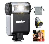 Godox iA32 Mini Flash pour Appareil Photo,8 Niveaux de Puissance (1/128~1/1),2.5s Temps de Recyclage S1/S2 contrôle Optique,Mode A/M,Godox Mini Flash pour Fuji, Canon, Nikon, Sony, Olympus, Panasonic