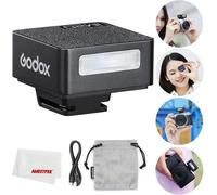 Godox iM20 Flash Speedlite Mini Flash Speedlite GN15 with 7 Flash Power Levels, CCT 6000K±200K with S1/S2 Optical Control for Fuji/Sony/Nikon/Canon/Olympus Camera