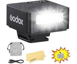 Godox iM20 iFlash Caméra Flash pour Canon,Sony,Nikon,Fuji,Panasonic,Olympus, Pentax and Other SLR Camera,Digital Camera w/Standard Hot Shoe,3s Recycle Time,440 Full-Power Flashes,470mAh Li-ion Battery