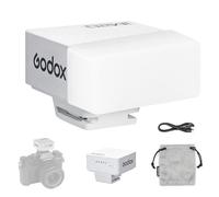 Godox iM20 Mini Flash D'appareil Photo Camera Flash Blanc 470 mAh 440 Flashs Pleine Puissance 3s Temps de Recyclage 5 Niveaux de Puissance Manuel pour Sony Zve10 Zv1 Sony A7III Ricoh Gr3 Fuji F1