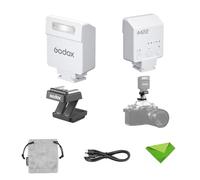 Godox iM22 Mini Flash + Griffe Porte-Accessoire pour Canon, Sony, Fuji, Nikon, Panasonic, Olympus, Pentax, Temps de Recharge de 3 s, Flash pour Sony ZV1 (sauf ZV-1F) (Blanc)
