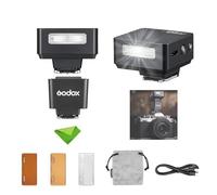 Godox iT20 F iT20-F avec Support de Griffe, Flash TTL pour Fujifilm, Pleine Puissance 700 °, Temps de Recharge 1,5 s, Batterie Lithium, Mini Speedlight avec filtres (Noir)