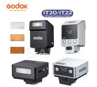 Godox iT20 iT22 C/N/S/F/O iFlash TTL Mini caméra Speedlite batterie au Lithium intégrée Flash pour Canon Nikon Sony Fujifilm Olympus iT22 Black