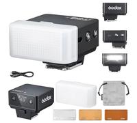 Godox iT20-R iT20 R Flash de l'appareil Photo avec Diffuseur Blanc Speedlite 6 Niveaux de Puissance 700 Flashs à Pleine Puissance TTL Camera Flash avec Puce de Couleur Magnétique pour Ricoh GRIII(Noir