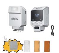 Godox iT22 F Mini TTL Appareil Photo Flash Speedlight 700 Temps de Flash, 1,5s Temps de Recyclage avec filtres de Couleur magnétiques pour Les appareils Photo Fuji(Argent, pour Fuji)