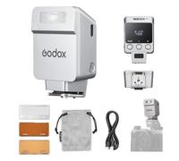 Godox iT22 O Mini Flash pour Appareil Photo Olympus Panasonic, M/TTL à Un Touche, Diffuseur Magnétique et Filtre de Couleur, +700 Flashs, Recyclage en 1,5s et Contrôle Précis de Puissance(Argent)