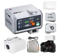 Godox iT30Pro-F iT30Pro F Mini Flash de l'appareil Photo Camera Flash avec Diffuseur Blanc 560 Flashs à Pleine Puissance 2.4G Wireless Master & Receiver GN15 TTL 1/8000s pour Fuji DSLR(Argent)