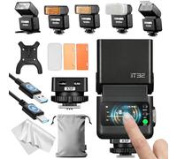 Godox iT32 Flash Appareil Photo TTL avec Déclencheur X5F pour FUJIFILM, 2.4G HSS 1/8000s, Auto/Manuel/Multi, Batterie Intégrée, Compatible avec X100VI XS20 XT30 II XT5 XM5 GFX50S X-T4 X-T3 X-E4 X-E5
