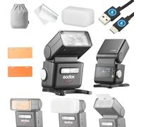 Godox iT32 Flash Appareil Photo TTL Mini, sans Fil 2.4GHz HSS 1/8000s avec Écran Tactile, Batterie Intégrée et LED de Modelage, Système Modulaire Compatible avec Les Déclencheurs X5 (en Option)
