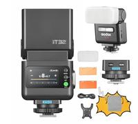 Godox iT32 Flash d'appareil Photo TTL avec déclencheur sans Fil X5 O 2,4 GHz HSS 1/8000s GN18 avec diffuseur magnétique pour appareils Photo Olympus Panasonic Om System