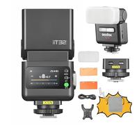Godox iT32 Flash d'appareil Photo TTL & Déclencheur sans Fil X5 N 2,4 GHz HSS 1/8000s GN18 avec diffuseur magnétique pour appareils Photo Nikon