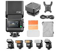 Godox iT32 Flash pour appareil photo + base magnétique X5-F compatible avec les appareils photo Fuji, TTL HSS + lampe LED, X5 sert sabot + déclencheur dans une base, contrôle sans fil d'autres flashs