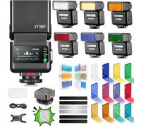 Godox iT32 Flash pour Appareil Photo TTL avec Déclencheur X5C et Kit d’Accessoires Magnétiques MA02 pour Canon, 2.4GHz HSS 1/8000s, Compatible avec EOS R6 Mark II R5 Mark II R RP R5 R6 R7 R8 R10 M50