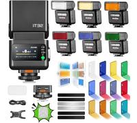 Godox iT32 Flash pour Appareil Photo TTL avec Déclencheur X5S et Kit d’Accessoires Magnétiques MA02 pour Sony, 2.4GHz HSS 1/8000s, Compatible avec Sony ZV-E10 II ZV-E10 ZV-E1 a7III a6700 a6400 a7C II