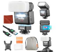 Godox IT32 pour Fujifilm Appareil Photo Flash IT32 TTL Mini Flash avec X5F Déclencheur Flash Diffuseur HSS 2.4GHz Système X Flash Appareil Photo Écran Tactile Reflecteur Intégré Lumière Filtre Magnéti