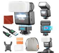 Godox IT32 pour Olympus Appareil Photo Flash IT32 TTL Mini Flash avec X5O Déclencheur Flash Diffuseur HSS 2.4GHz Système X Flash Appareil Photo Écran Tactile Reflecteur Intégré Lumière Filtre Magnéti