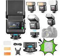 Godox iT32 TTL d'Appareil Photo Flash pour Olympus avec Déclencheur X5-O | pour Olympus OM-1 E-M10 III E-M10 II E-M1 E-M5 E-PL8 Pen-F, Panasonic GH5 G100 G85 GX85 S1 LX100 FZ1000, 2,4GHz HSS 1/8000s