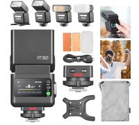 Godox iT32 TTL Flash d'appareil photo avec sabot magnétique X5C pour Canon | Déclencheur 2 en 1, HSS 1/8000s, 2.4G sans fil, lampe de modélisation LED, pour R5 II, R6 II, R7, R8, R10, 90D
