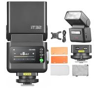 GODOX iT32 TTL Flash d'appareil photo + déclencheur de flash sans fil X5N 1/8000s HSS GN18 Appareil photo Speedlite 1,5 s Temps de recharge Lumière LED intégrée avec diffuseur doux et filtre