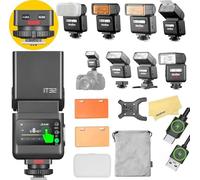 GODOX iT32 TTL Flash pour Appareil Photo avec Déclencheur X5L pour Leica Sabot Magnétique&Déclencheur 2-en-1,écran Tactile Couleur,Tête Orientable,Temps Recyclage 1,5s,510 éclairs à Pleine Puissance
