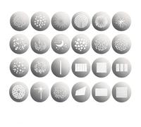 Godox Jeu de gobos SA-09 compatible avec projecteurs S30/S60 et accessoires de projection BFP/BLP. Ensemble de 24 disques à motifs (6 pièces par jeu) pour des effets d'éclairage créatifs professionnel