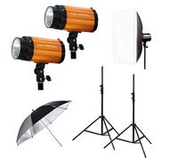 Godox - Kit 2 Flashs Mini Pioneer 250 avec parapluie